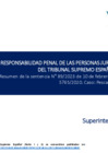 Vista preliminar de documento Responsabilidad penal persona jurídica. Tribunal Supremo Español. Parte III. Caso Pescanova. Sentencia N° 89-2023 (Resumen).