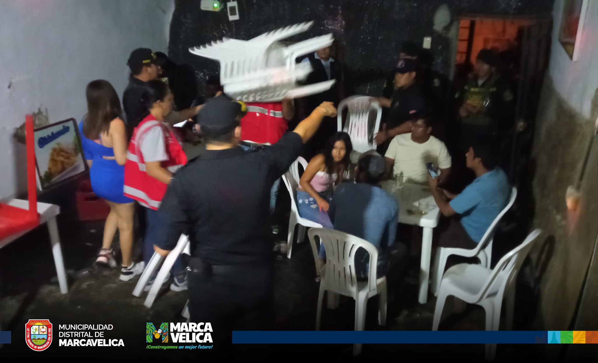 Megaoperativo coprosec clausura y decomisa bienes a bares en Marcavelica