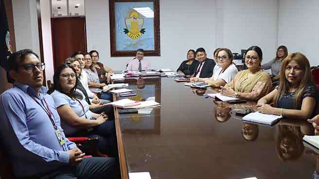 Presidente de la Corte del Callao define lineamientos con administradores de Módulos corporativos jurisdiccionales para fortalecer el servicio de justicia