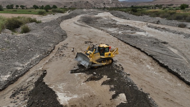 Accionan ante crecida de caudal en río Sama 