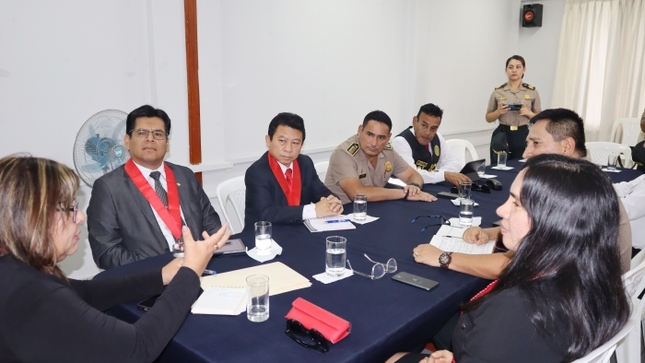 Operadores de Justicia de Piura y Sullana se reúnen para coordinar acciones contra la inseguridad y el crimen organizado