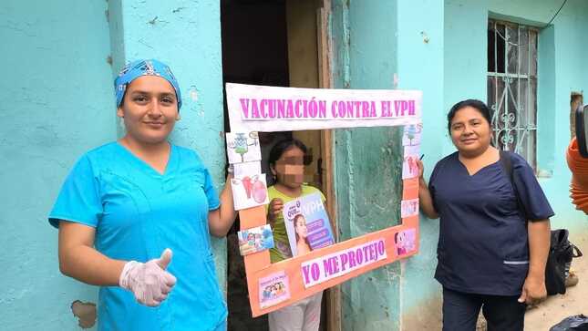 Dirección Regional de Salud supera meta de vacunación contra el VHP en la región