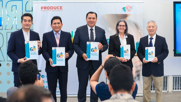 En la imagen, autoridades del ministerio de la Producción, ProInnóvate y representantes de la Universidad del Pacífico durante la actividad