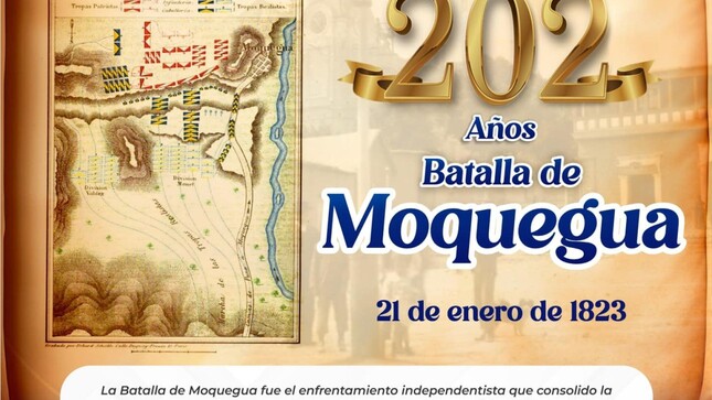 Recordamos la Batalla de Moquegua, han pasado 202 años desde este acontecimiento