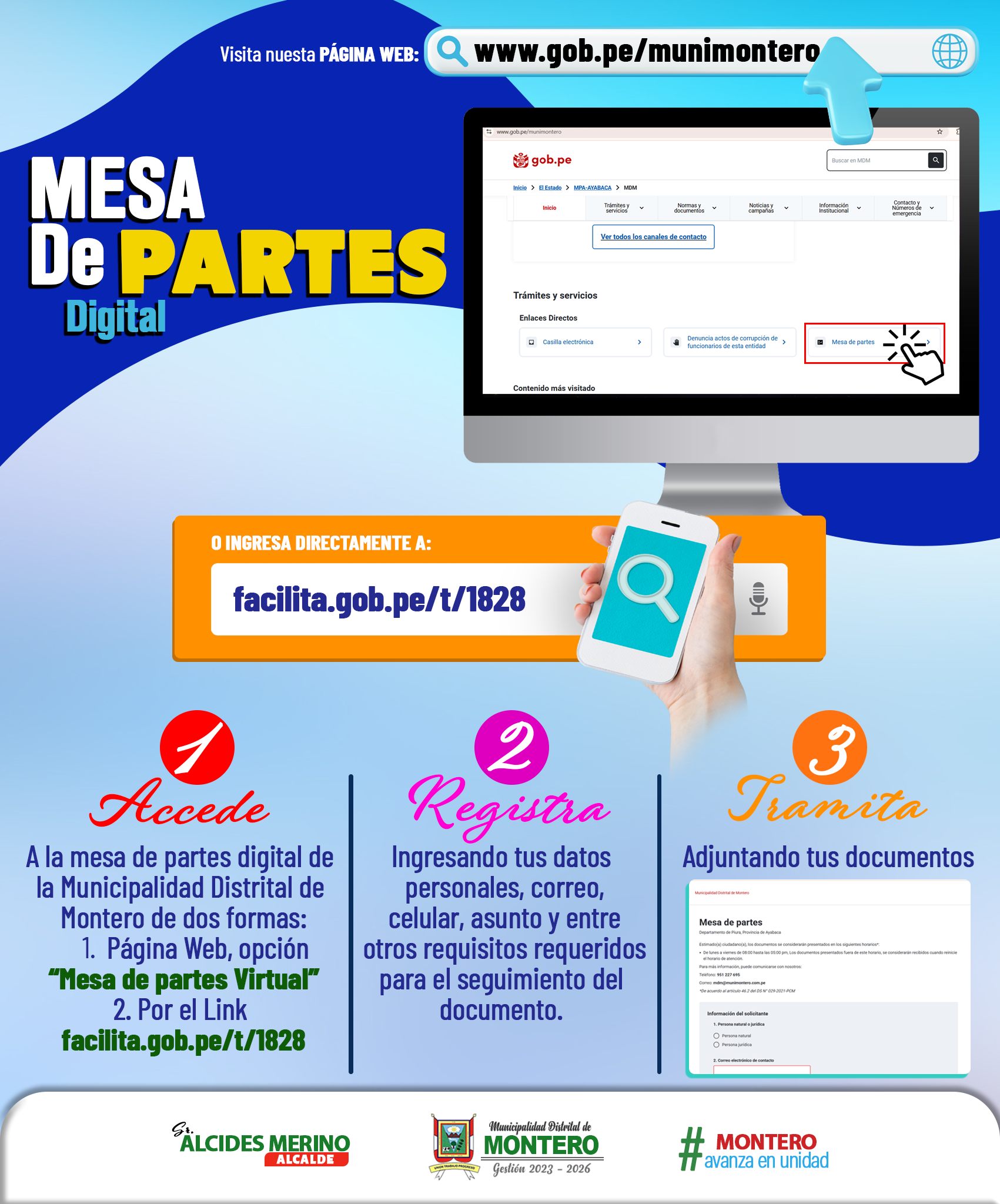 Atención Montero - Mesa de Partes Virtual