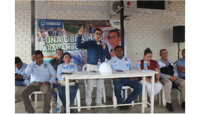 Colocamos la primera piedra para la construcción y equipamiento del Puesto de Salud I-2 del C.P. La Rita