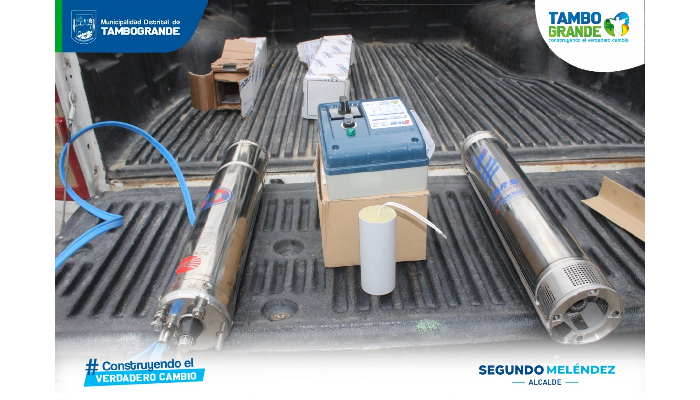 MDT dona electrobomba para asegurar el acceso al agua en el C.P. La Angostura