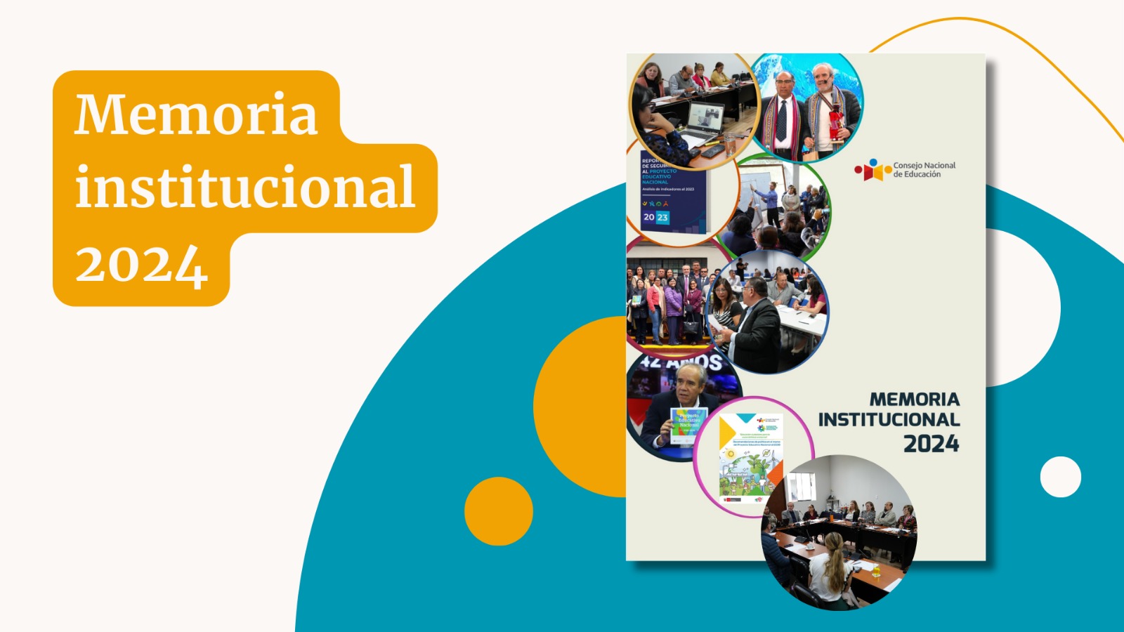 Documento que da cuenta de que el CNE ha publicado su memoria institucional 2024 en el que reafirma su compromiso con la educación peruana
