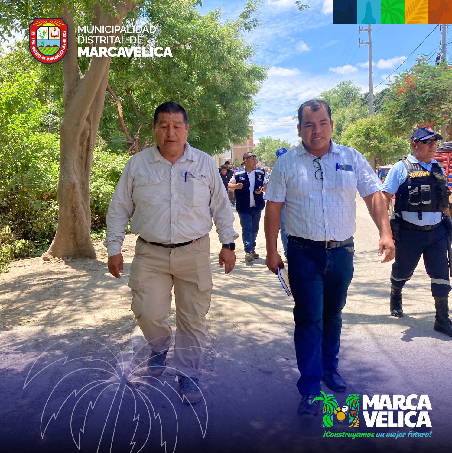 Alcalde de Marcavelica entrega terreno para inicio de obra de pavimentación en avenida ramón castilla