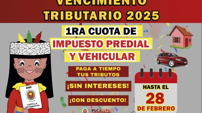 Vencimiento tributario de la 1ra cuota 