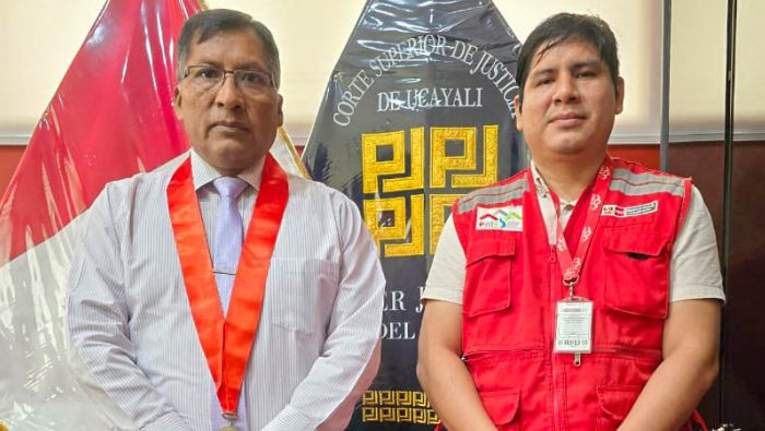 Presidente de la Corte Superior de Ucayali se reúne con el coordinador del Programa Nacional PAIS