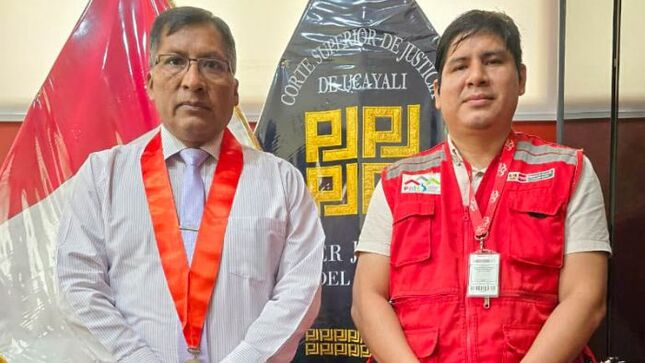 Presidente de la Corte Superior de Ucayali se reúne con el coordinador del Programa Nacional PAIS