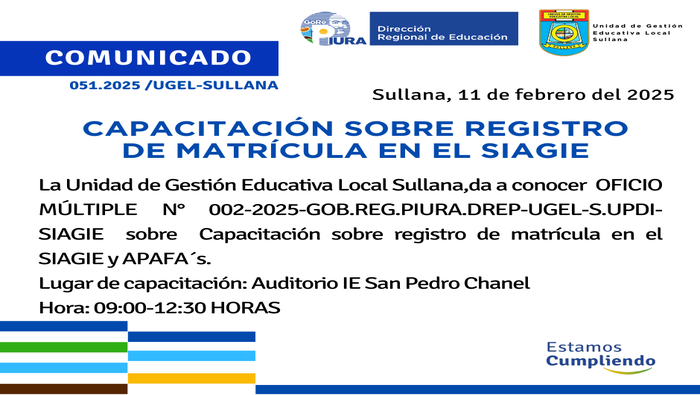 Comunicado N°51-2025