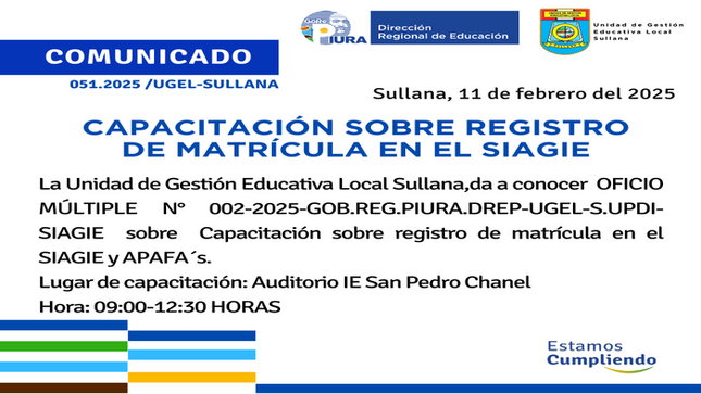 Comunicado N°51-2025