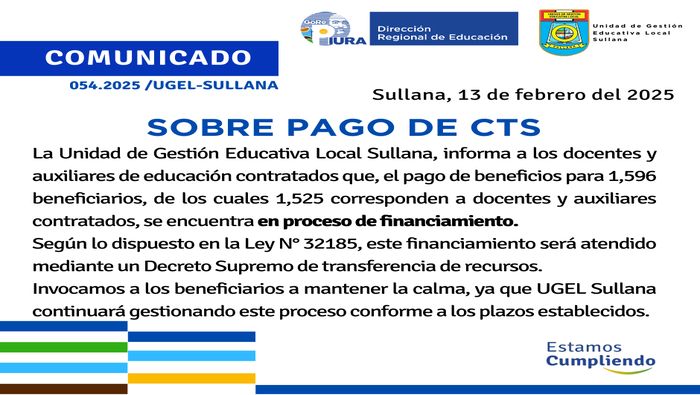 Comunicado N°54-2025