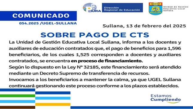 Comunicado N°54-2025