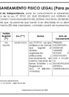 Vista preliminar de documento Aviso de saneamiento físico legal Local Cívico