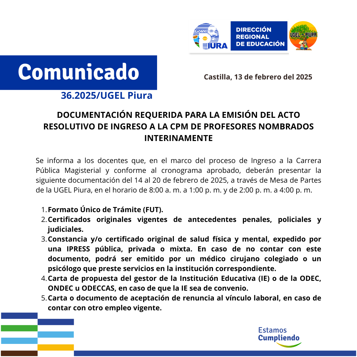 Comunicado