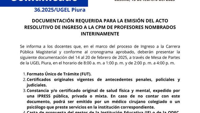 Comunicado