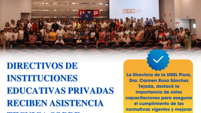 Directivos de Instituciones Educativas Privadas Reciben Asistencia Técnica sobre Matrícula Escolar 2025