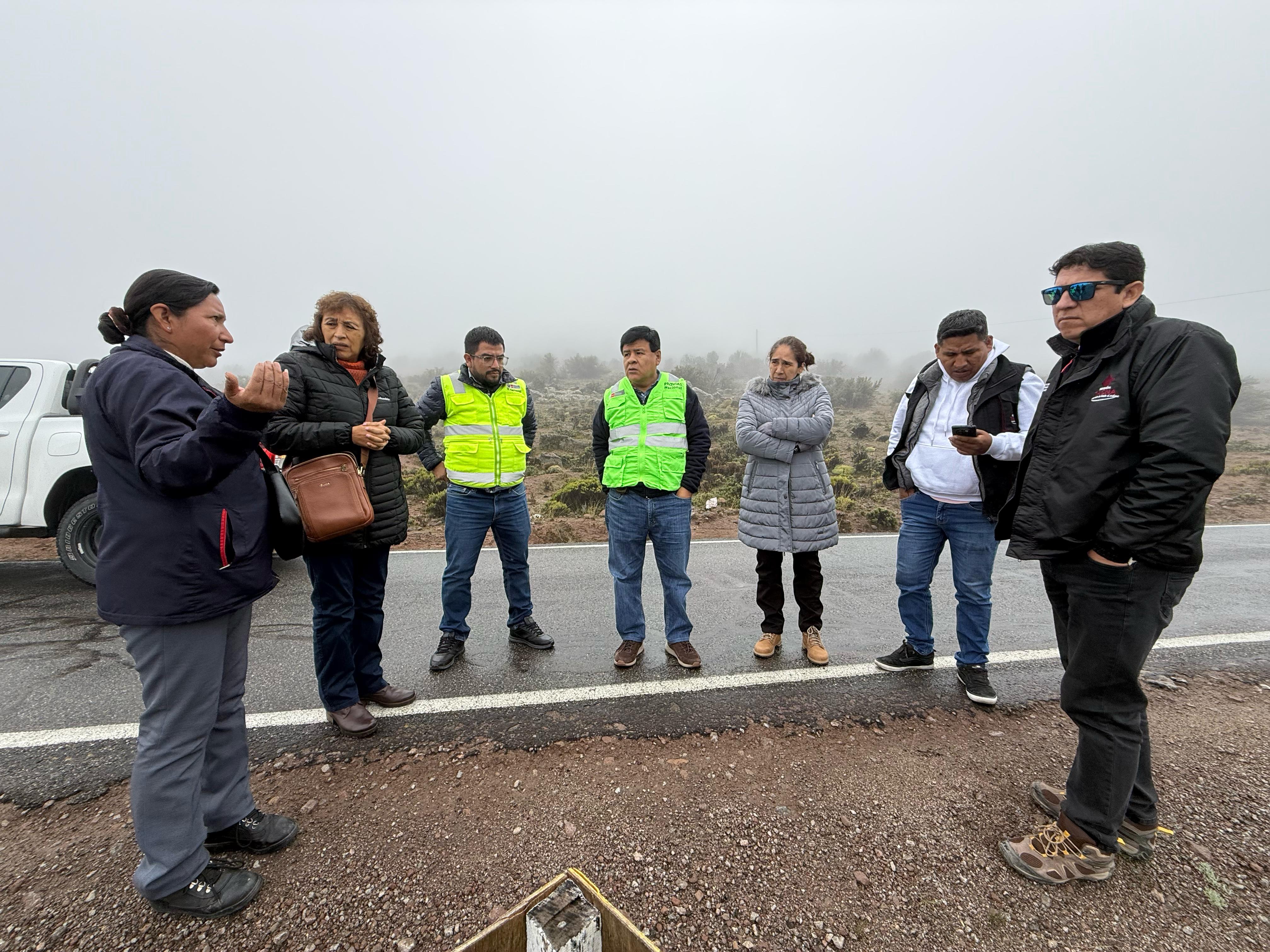 Provías realiza inspección en carretera Tarata – Mazocruz con miras a primeros estudios para su ampliación