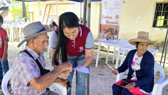 Juzgado de Pacaipampa atiende a población en su propia comunidad