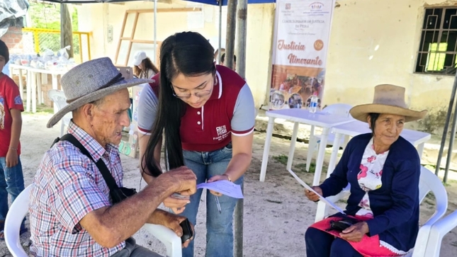 Juzgado de Pacaipampa atiende a población en su propia comunidad