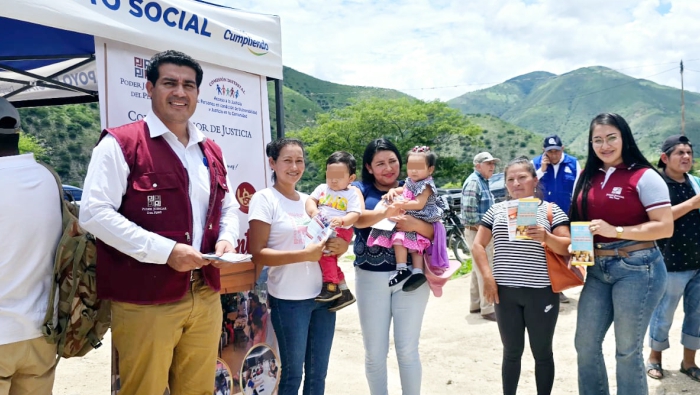 Juzgado de Pacaipampa atiende a población en su propia comunidad