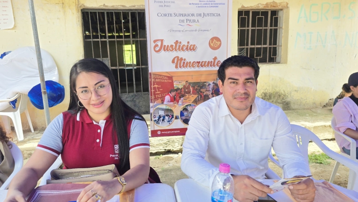 Juzgado de Pacaipampa atiende a población en su propia comunidad