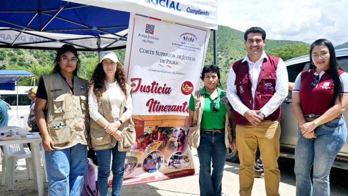 Juzgado de Pacaipampa atiende a población en su propia comunidad