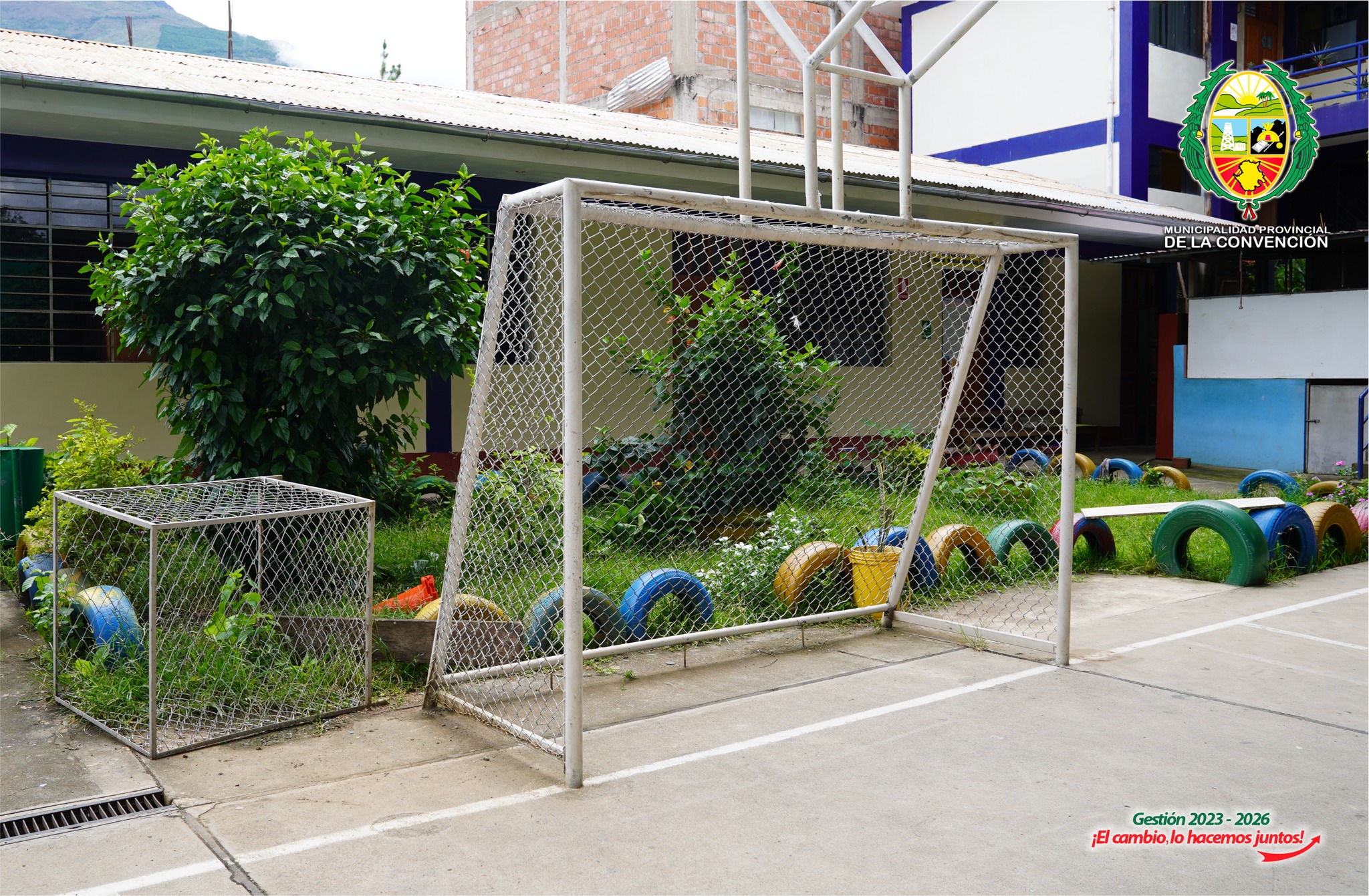 Alcalde de La Convención anunció construcción de ambientes para mejorar educación de menores en la I.E. Santa Anita