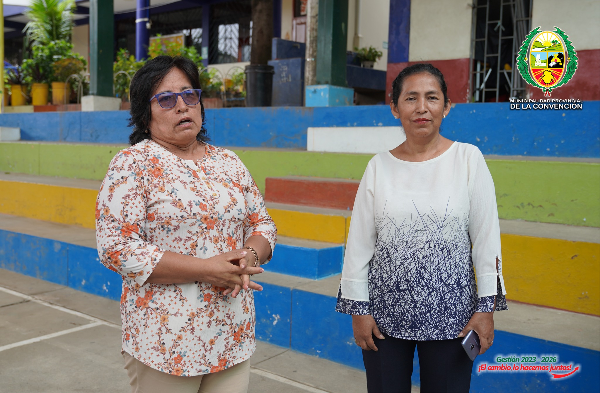 Alcalde de La Convención anunció construcción de ambientes para mejorar educación de menores en la I.E. Santa Anita