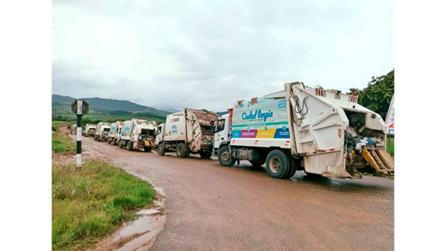 Compactadoras de la MPSM logran ingresar al relleno Sanitario.