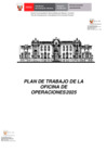 Vista preliminar de documento PLAN DE TRABAJO OFICINA DE OPERACIONES 2025