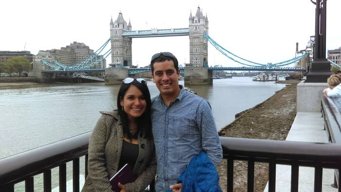 Sandra y Alvaro en Londres