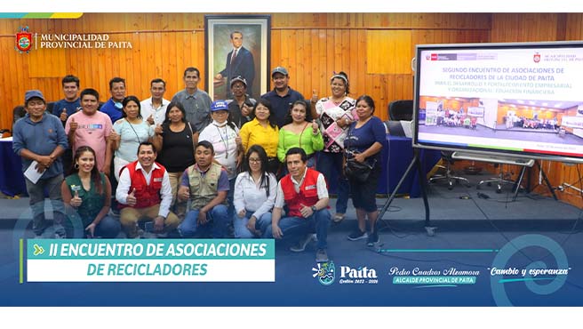 MUNICIPALIDAD Y MINAM desarrollan el II ENCUENTRO DE ASOCIACIONES DE RECICLADORES
