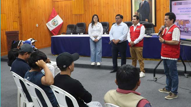 MUNICIPALIDAD Y MINAM desarrollan el II ENCUENTRO DE ASOCIACIONES DE RECICLADORES