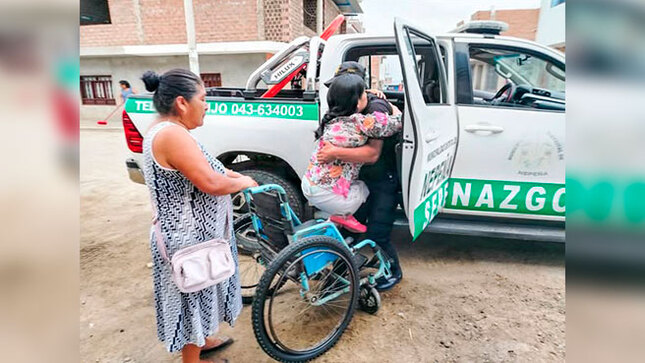 Serenos recogen a paciente en su domicilio 