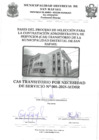 Vista preliminar de documento Bases de la Comvocatoría CAS Nº001-2025