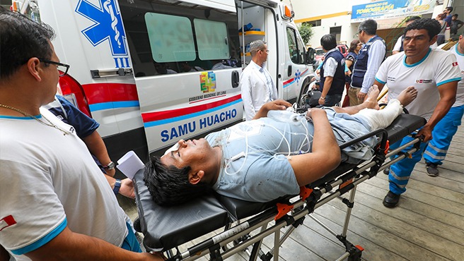 Minsa registra 20 pacientes hospitalizados tras caída del puente de Chancay