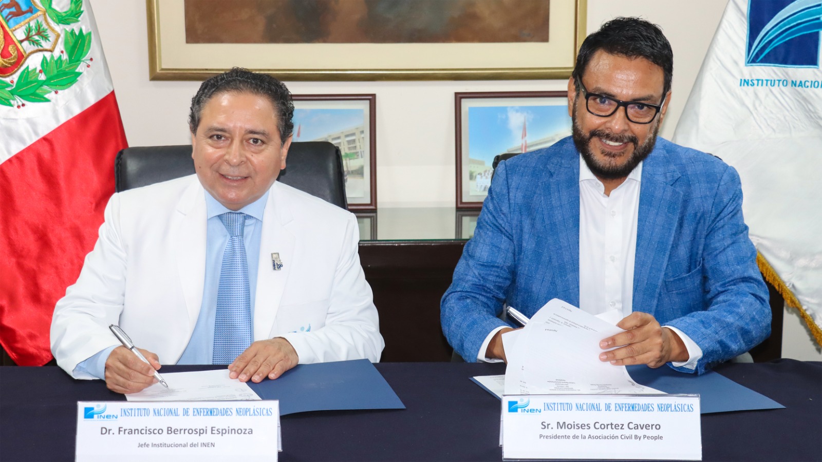 INEN y la Asociación Civil By People renuevan Convenio de Cooperación para fortalecer la lucha contra el cáncer