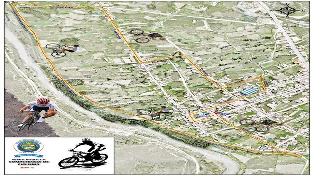 Ruta para la Competencia de Ciclismo profesional en Cusipata