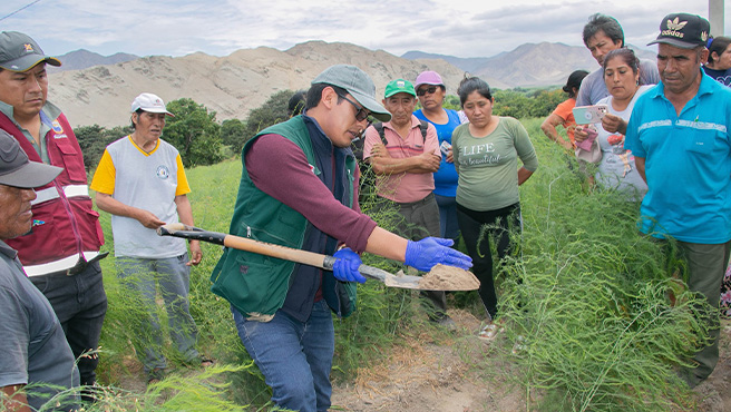 Municipalidad de Huarmey fortalece capacidades productivas en análisis de suelo y fertilización en el C.P. Ampanú – Culebras