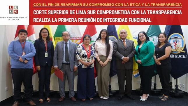Primera reunión de integridad funcional en la Corte Superior de Lima Sur