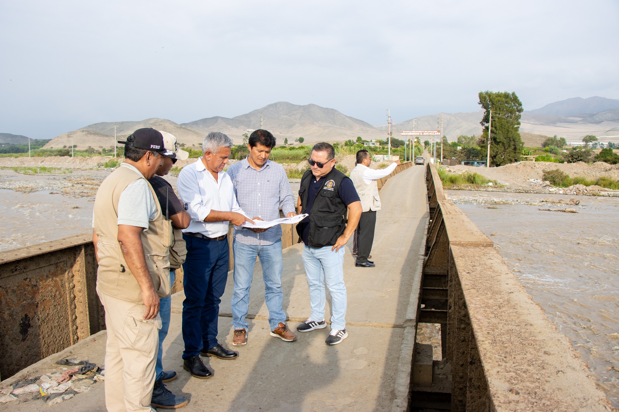 Municipalidad Provincial de Huaral dispone cierre del Punte Rojo La Huaca en Aucallama por riesgo de colapso