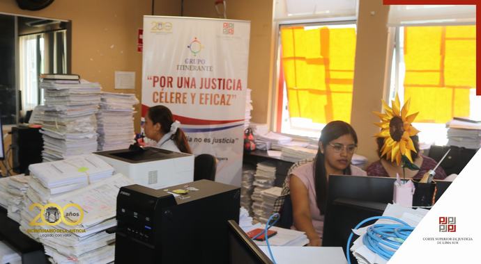 "JUSTICIA RÁPIDA Y EFICAZ: Corte de Lima Sur revoluciona los procesos judiciales con su Grupo Itinerante"