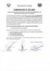 Vista preliminar de documento COMUNICADO N° 001 2025