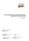 Vista preliminar de documento Plan de Implementación - SGSI 