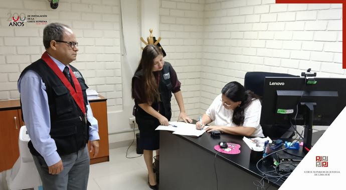La ODANC Lima Sur realiza visitas inopinadas de puntualidad y permanencia en sedes judiciales durante el periodo vacacional