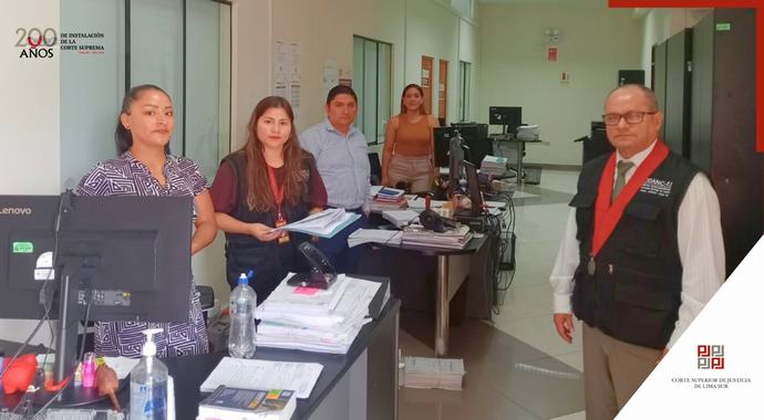 ODANC Lima Sur continúa realizando visitas inopinadas en las sedes judiciales durante el periodo vacacional